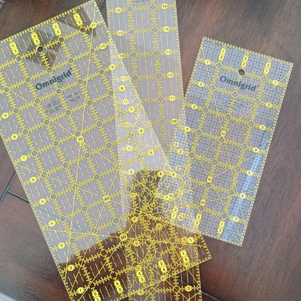 💛💛💛OMNIGRID QUILT RULERS (3) DIFFERENT SIZES EEUC - Picture 1 of 3
